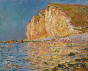 Les Petites-Dalles à marée basse. 1884