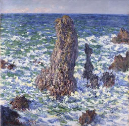 Les Pyramides de Port-Coton, effet de soleil, 1886