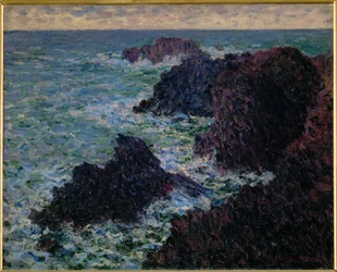 Les rochers de Belle-Ile, la Côte sauvage (oil on canvas)