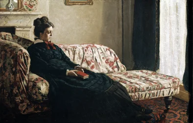 Méditation ou Madame Monet sur le canapé