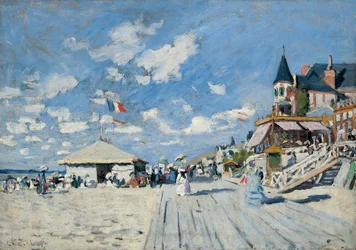 Sur la plage à Trouville, 1870