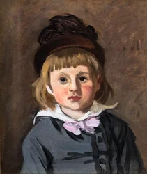 Portrait de Jean Monet avec un chapeau à pompon