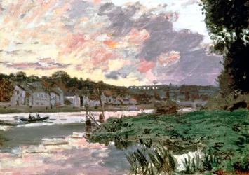 La Seine à Bougival, vers 1870