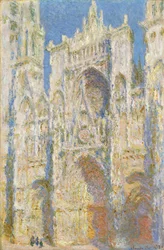 Cathédrale de Rouen, façade ouest, lumière du soleil
