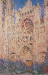 Cathédrale de Rouen au coucher du soleil