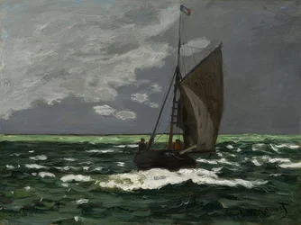 Marine, tempête. 1866
