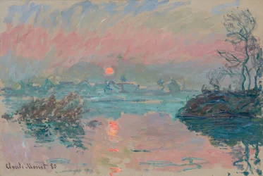 Coucher de soleil à Lavacourt, 1880