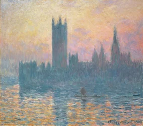 Les Chambres du Parlement, coucher de soleil