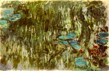 Nymphéas, saule réfléchi, vers 1920