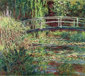 Le bassin aux nymphéas, harmonie rose