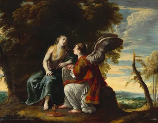 Marie Madeleine réconfortée par un ange