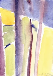 Arbres surplombant le lac, 1994