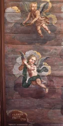 Locquirec (Finistère) / Saint-Jacques church, painted vault panelling (photo)