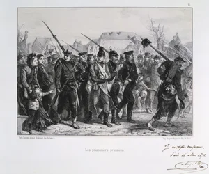 Guerre franco-prussienne 1870-1871 : Prisonniers de guerre prussiens. D