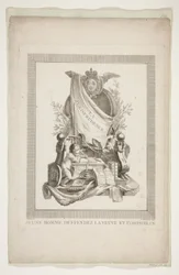 Onze feuilles de Nouveaux Trophées et Cartouches représentant les arts et les sciences