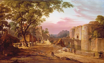 La procession dans le fort de Bharatpur