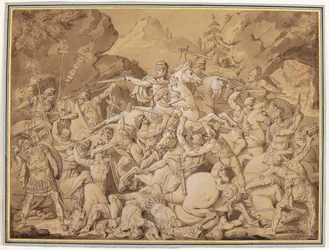 Scène de bataille antique