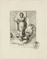Luna, planche sept de Der VII Planeten