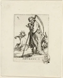 Saturnus, première planche de Der VII Planeten