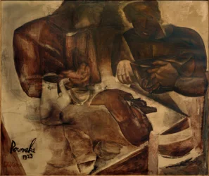 Constant Permeke, "Le pain noir" / Huile sur toile, 1923