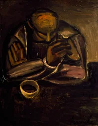 Homme avec tasse