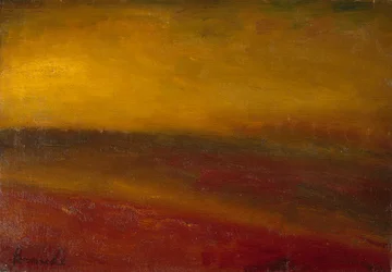Paysage au coucher du soleil