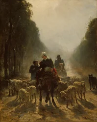 La route du marché, 1858-59