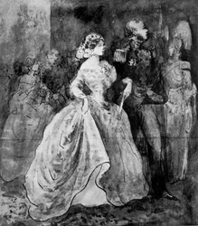 Une réception à la cour, 19ème siècle, 1930