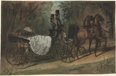 Carrosse dans le Bois de Boulogne
