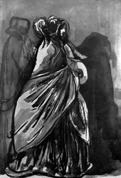 La Dame au Châle, 19ème siècle, 1930