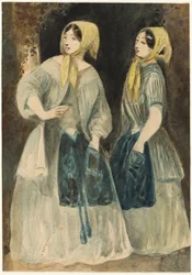 Deux femmes avec des foulards jaunes