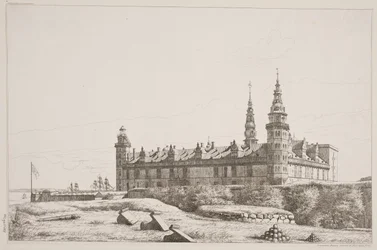 Danois : Kronborg vu du côté nord-ouest