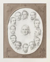 Thorvaldsen parmi ses compatriotes, la veille de Noël 1841 à Rome