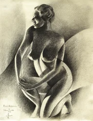 Une silhouette de femme enceinte élégante