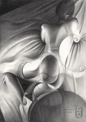 Silhouette féminine éthérée