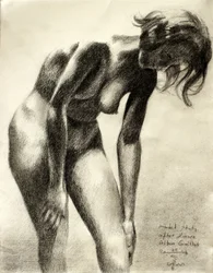 Dessin de nu expressif