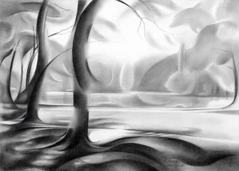 Reflet de la forêt mystique