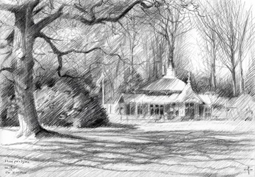 Esquisse du pavillon du parc