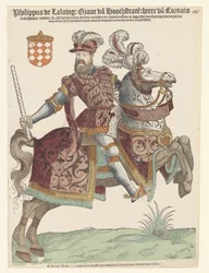 Portrait de Philippe de Lalaing à cheval