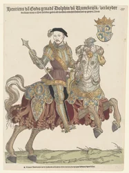 Portrait de Henri II de France à cheval