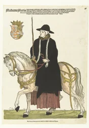 Portrait de Marie de Hongrie à cheval