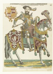 Portrait de Maximiliaan van Buren à cheval
