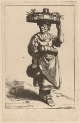 Femme portant un panier