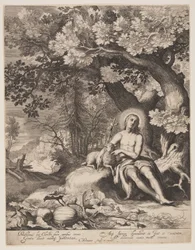 Saint Jean-Baptiste dans un paysage