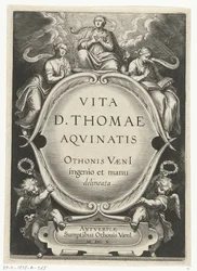 Page de titre pour : Otto van Veen, Vita D. Thomae Aquinatis, Anvers, 1610