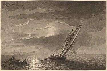 Paysage marin avec pleine lune, 1779, publié en 1781