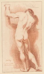 Homme nu debout, vu de dos (1er prix 1771)