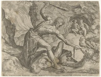 Hercule traînant Cerbère hors de l