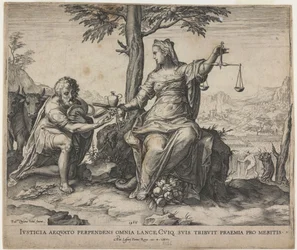 La justice récompense le travail, 1566