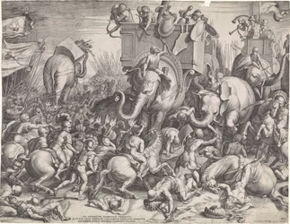 Bataille de Zama entre Scipion et Hannibal